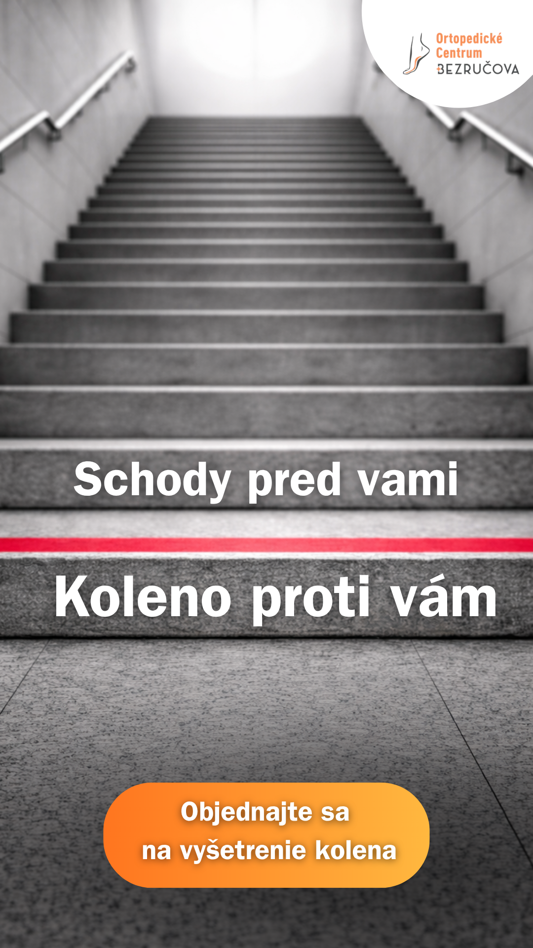 ortopedia - koleno - schody